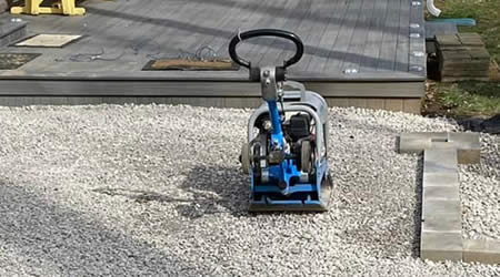 Compacting The Base For Proper Installation Of Your Paver Patio